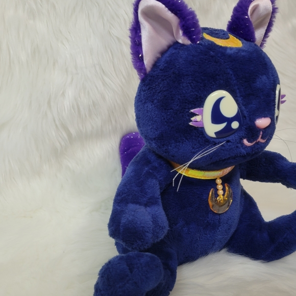 Sailor Moon Talking LUNA Plush Doll 2004 BANDAI Japan import Live Action Works - Picture 5 of 8